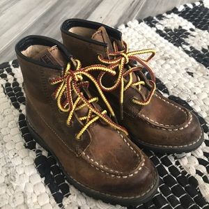 Frye Youth Leather Lace Up Boot